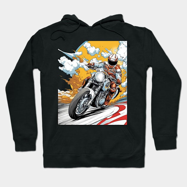 Motobike Hoodie by animegirlnft